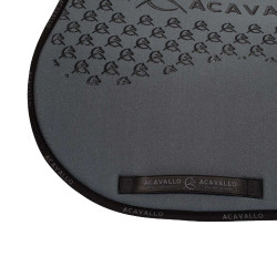 Tappetino da salto in lycra con grip in gel e fondo in fibra di bambù Acavallo Fumo dorato / nero Grigio