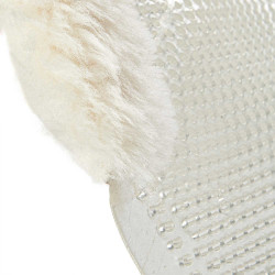 Ammortizzatore in gel per pony con intaglio e bordo in pelle di montone Classic Acavallo Trasparente / naturale