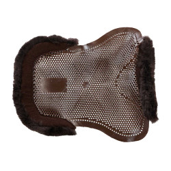 Ammortizzatore in gel per pony con intaglio e bordo in pelle di montone Classic Acavallo Marrone / marrone Ammortizzatore in gel per pony con intaglio e bordo in pelle di montone Classic Acavallo Marrone / marrone