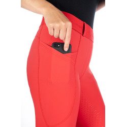 Leggings Aruba fondo intero in silicone HKM Rosso Leggings Aruba fondo intero in silicone HKM Rosso