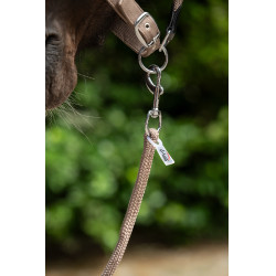 Lunga Carlotta con moschettone HKM Talpa Marrone