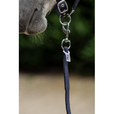 Lunga Carlotta con moschettone HKM Blu scuro