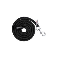 Lunga Carlotta con moschettone HKM Nero