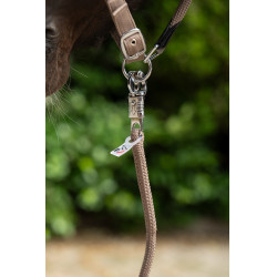 Lunga Carlotta con moschettone anti-panico HKM Talpa Marrone Lunga Carlotta con moschettone anti-panico HKM Talpa Marrone