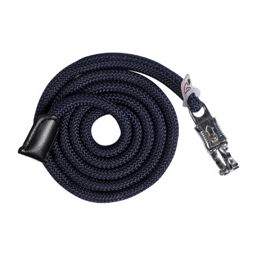 Lunga Carlotta con moschettone anti-panico HKM Blu scuro