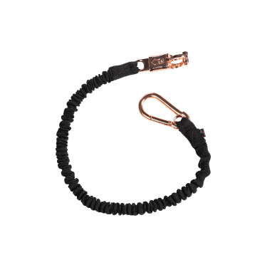 Lunga di attacco elastica Rosegold HKM Nero / oro rosa