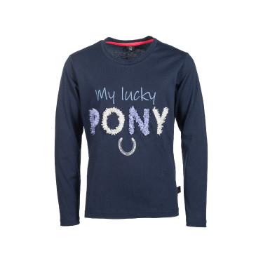 Polo a maniche lunghe per bambini Aymee HKM Blu scuro