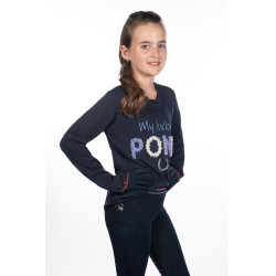 Polo a maniche lunghe per bambini Aymee HKM Blu scuro