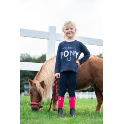 Polo a maniche lunghe per bambini Aymee HKM Blu scuro