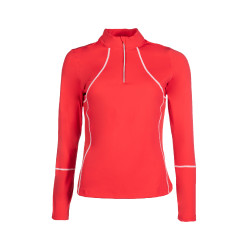 Maglietta funzionale da donna Aruba a maniche lunghe HKM Rosso Maglietta funzionale da donna Aruba a maniche lunghe HKM Rosso