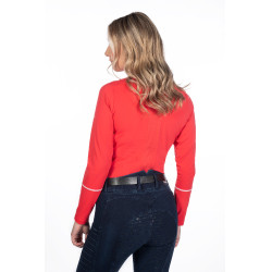 Maglietta funzionale da donna Aruba a maniche lunghe HKM Rosso Maglietta funzionale da donna Aruba a maniche lunghe HKM Rosso