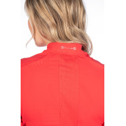 Maglietta funzionale da donna Aruba a maniche lunghe HKM Rosso Maglietta funzionale da donna Aruba a maniche lunghe HKM Rosso