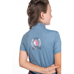 T-shirt funzionale per bambini Aymee HKM Blu grigio