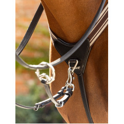 Pettorale elastico Arika LeMieux Marrone / argento Pettorale elastico Arika LeMieux Marrone / argento