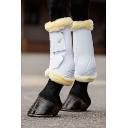 Ghette da dressage in montone LeMieux Motionflex Bianco / naturale