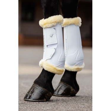Ghette da dressage in montone LeMieux Motionflex Bianco / naturale