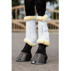 Ghette da dressage in montone LeMieux Motionflex Bianco / naturale