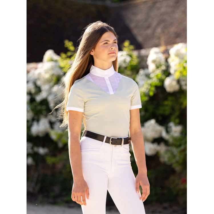 Polo da concorso Eva LeMieux Young Rider maniche corte Polo da concorso Eva LeMieux Young Rider maniche corte
