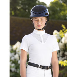 Polo da concorso Eva LeMieux Young Rider maniche corte Bianco modello vecchio