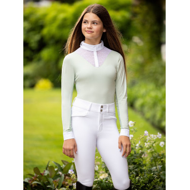Polo da concorso Eva LeMieux Young Rider a maniche lunghe Polo da concorso Eva LeMieux Young Rider a maniche lunghe