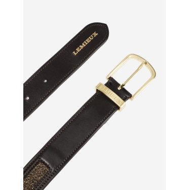 Cintura LeMieux Crystal Insert Marrone