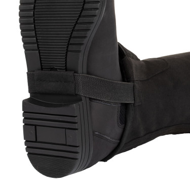 Mini-chaps in tessuto sintetico Amara Umbria Equitazione Nero