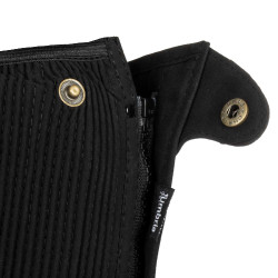 Mini-chaps in tessuto sintetico Amara Umbria Equitazione Nero