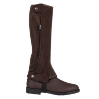 Mini-chaps in tessuto sintetico Amara Umbria Equitazione Marrone scuro Mini-chaps in tessuto sintetico Amara Umbria Equitazione Marrone scuro