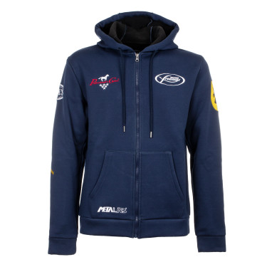 Felpa con Cappuccio Unisex Multilogo Pool's Marina Blu marino