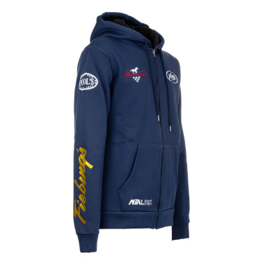 Felpa con Cappuccio Unisex Multilogo Pool's Marina Blu marino