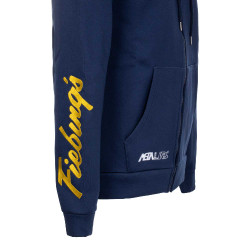 Felpa con Cappuccio Unisex Multilogo Pool's Marina Blu marino