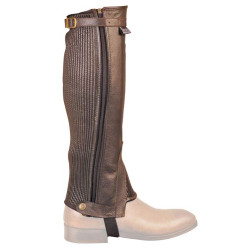 Mini-chaps in pelle morbida con soffietto Umbria Equitazione