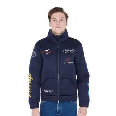 Giacca Unisex Multilogo senza Cappuccio Pool's Marina Blu marino