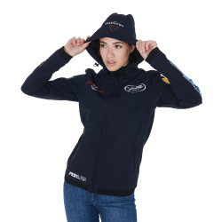 Softshell Unisex Multilogo Pool's Marina Blu marino