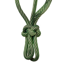 Capestro in Corda Annodata Regolabile Waves Design 8mm Pool's Limone / nero Giallo