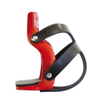Staffili in Alluminio Colorato con Gabbia per Punta Umbria Equitazione Rosso
