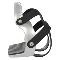 Staffili in Alluminio Colorato con Gabbia per Punta Umbria Equitazione Argento