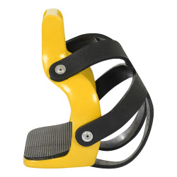 Staffili in Alluminio Colorato con Gabbia per Punta Umbria Equitazione Giallo