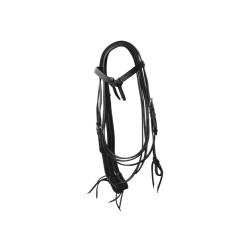 Briglia Western con Nodo e Redini in Pelle Liscia Lakota Briglia Western con Nodo e Redini in Pelle Liscia Lakota