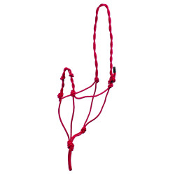 Capestro Intrecciato con Nodi Doppi Umbria Equitazione Rosso