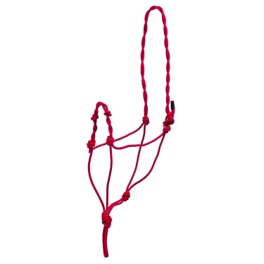 Capestro Intrecciato con Nodi Doppi Umbria Equitazione Rosso