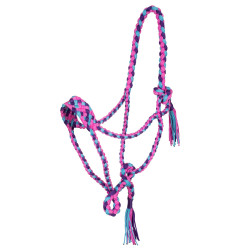 Gevlochten Nylon Halster Pool's Rosa / azzurro / viola Multicolore