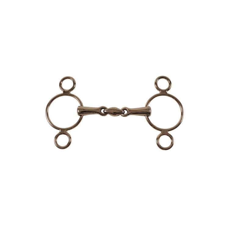 Filetto in acciaio inox con doppia articolazione Umbria Equitazione Filetto in acciaio inox con doppia articolazione Umbria Equitazione