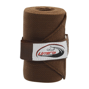 Fasce da Lavoro Elastiche set da 4 Umbria Equitazione Marrone scuro