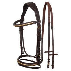 Briglia Inglese con Clincher e Redini in Gomma Supreme