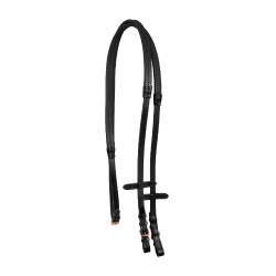 Briglia Inglese con Decorazione del Morso Rose Gold Supreme Nero