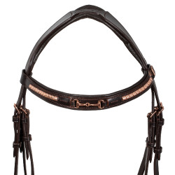 Briglia Inglese con Decorazione del Morso Rose Gold Supreme Briglia Inglese con Decorazione del Morso Rose Gold Supreme