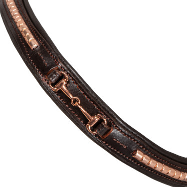 Briglia Inglese con Decorazione del Morso Rose Gold Supreme Briglia Inglese con Decorazione del Morso Rose Gold Supreme