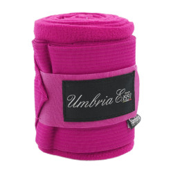 Fasce da Lavoro in Pile ed Elastico in confezione da 4 Umbria Equitazione Fucsia Rosa