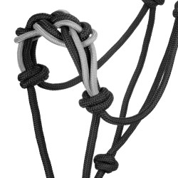 Capestro con Corda Intrecciata sul Naso Pool's Nero / grigio
